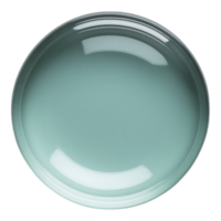 Realistic 3D Render of a Translucent Aqua Glass Sphere png
