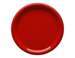 Close-up of a shiny red circular seal png