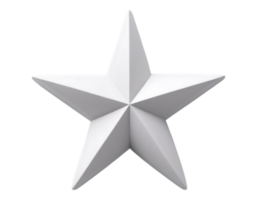 White Star on Transparent Background png
