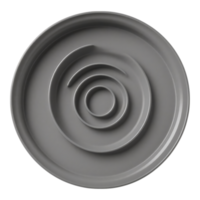 Gray Spiral Plate - Modern Kitchenware png