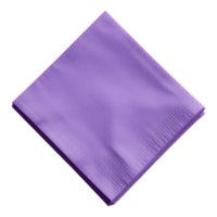 Folded Purple Napkin on Transparent Background png