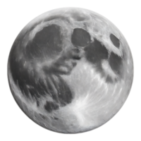 Detailed Moon Surface with Craters and Lunar Features png