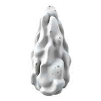 3D Render of a White Foam Blob png