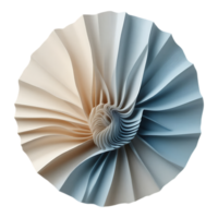 Abstract 3D Paper Sculpture with Pastel Tones png