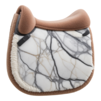 Equestrian Saddle with Marble Texture and Fleece Detailing png
