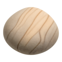 Smooth, Sandstone-Like Pebble with Swirling Grain Texture png