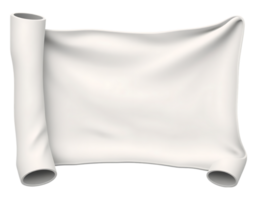 White scroll banner with space for text png