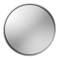Circular metallic element on transparent background png