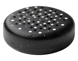 Black Perforated Object with Circular Holes png