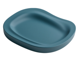 Teal Soap Dish with Unique Shape png