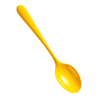 Yellow Spoon Isolated on Transparent Background png