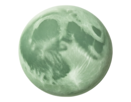 Emerald Moon with Crater Detail png