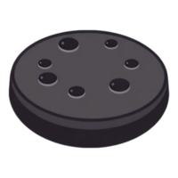 Dark Circular Platform with Indentations png