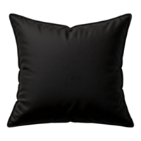 Black Square Pillow with Stitched Edges png