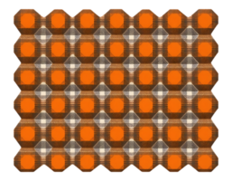 Egg Carton Array with Plaid Design png