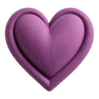 Textured 3D Heart-Shaped Pillow png