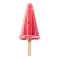 Strawberry Popsicle on a Stick png