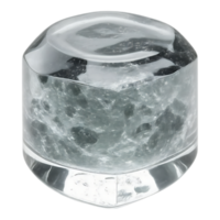 Ice cube with abstract design png