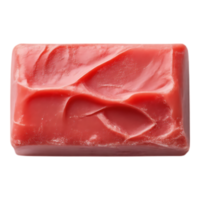 Red Soap Bar with Textured Surface png