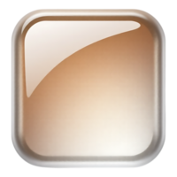 Glossy Rounded Square Button png