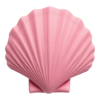 Pink Scallop Shell Isolated on Transparent Background png