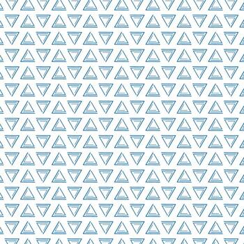 Geometric Triangle Pattern with blue color vector