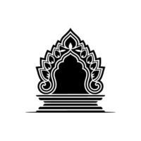 Intricate Archway, Geometric Ornamentation, Minimalist, Arch vector