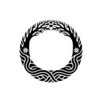 Celtic Circle of Life Ornamental Frame, Ancient Symbolism vector