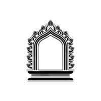 Intricate Archway, Geometric Ornamentation, Minimalist, Pattern vector