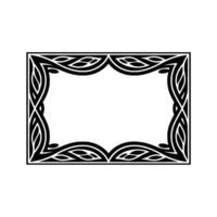 Celtic Frame with Pearl Accents Vintage Element vector