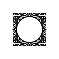 Intricate Celtic Frame, Minimalist vector