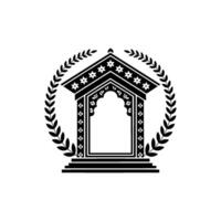 Ornate Arch Emblem, Classical, Emblematic vector