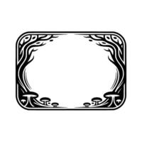 Art Nouveau Frame, Decorative Border, Elegant vector
