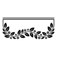 Elegant Botanical Border, Vintage, Laurel vector