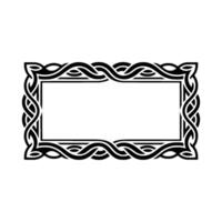 Intricate Celtic Frame, Vintage, Elegant Border, Knotwork vector