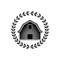 Rustic Barn Emblem, Heritage Tradition vector
