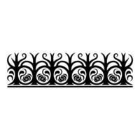 Intricate Floral Border, Vintage, Elegant Ornamentation, Rosettes vector