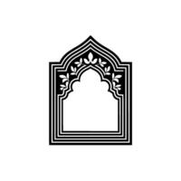 Intricate Archway, Floral Ornamentation, Minimalist, Arch vector