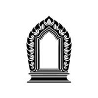 Intricate Archway, Minimalist, Symbolic Portal vector