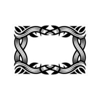 Intricate Celtic Frame, Geometric, Vintage Aesthetic vector