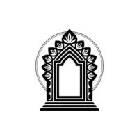 Intricate Archway, Geometric Ornamentation, Minimalist - Pattern vector