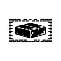 Minimalist Brick Stack, Modern vector