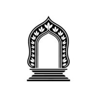 Intricate Archway Silhouette, Minimalist - Arch vector