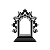 Intricate Archway, Minimalist, Symbolic Portal, Ornamentation vector