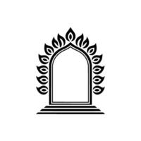 Intricate Archway, Minimalist, Symbolic Portal, Arch vector