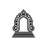 Intricate Archway, Ornamental Gateway, Symbolic Portal vector