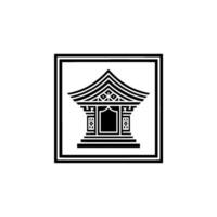Minimalist Japanese Pavilion, Geometric vector