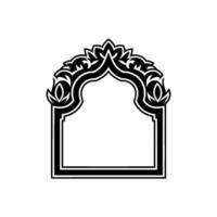 Intricate Arch Frame, Decorative Border, Minimalist vector
