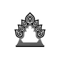 Geometric Tree Emblem, Minimalist, Symbolic Growth, Abstract vector