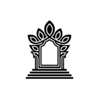 Geometric Reflection Minimalist Portal vector